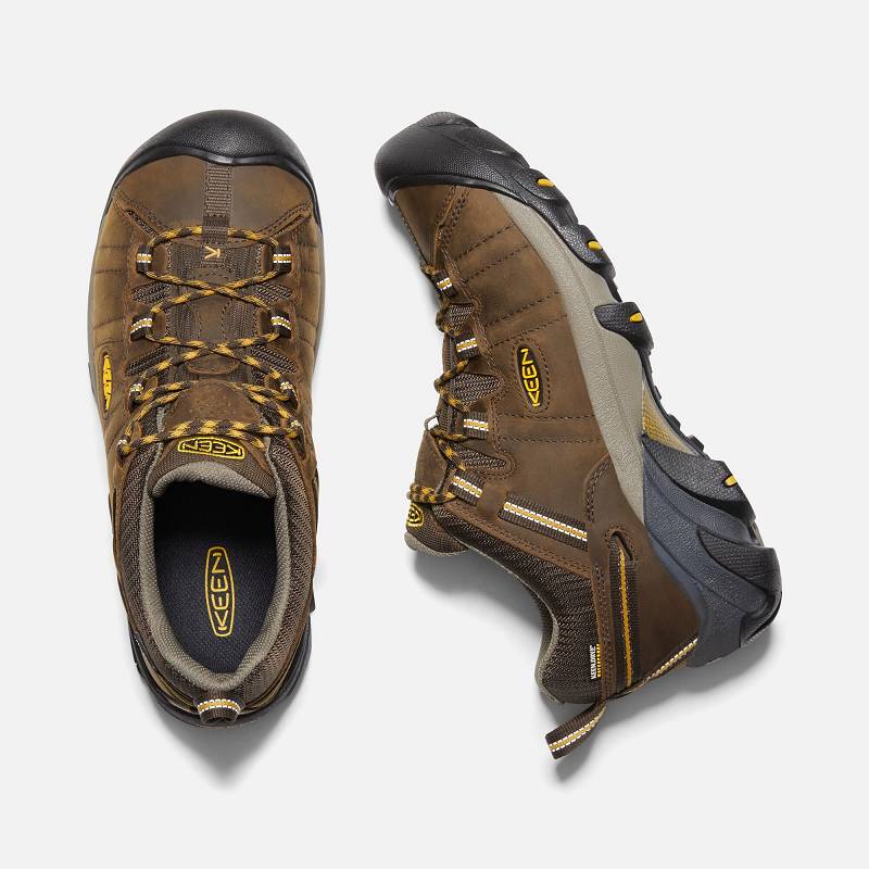 Keen Targhee II Waterproof Wanderschuhe Herren DE-79823 Cascade Brown/Golden Yellow - Keen Herrensch